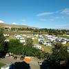 Campers across the street on the Weiser High School grounds, 2013 fiddle week. Picture taken from clock tower of the museum
